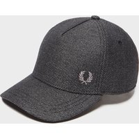 Fred Perry Textured Cap - Charcoal, Charcoal