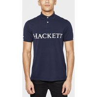 HACKETT Logo Short Sleeve Polo Shirt - Navy, Navy