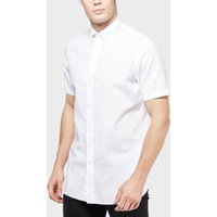 HACKETT Oxford Short Sleeve Shirt - White, White