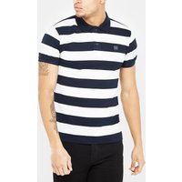 Paul And Shark Black Stripe Short Sleeve Polo Shirt - Navy/White, Navy/White
