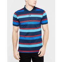 Paul And Shark Multi Stripe Short Sleeve Polo Shirt - Blue/Red, Blue/Red