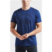 Paul And Shark Short Sleeve Tonal Logo T-Shirt - Blue, Blue