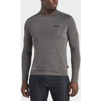 Jack Wolfskin Crosstail Long Sleeve T-Shirt - Grey, Grey