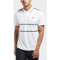 Lacoste Twin Stripe Short Sleeve Polo Shirt - White, White