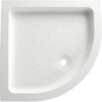 B&Q High Wall Quadrant Shower Tray (L)800mm (W)800mm (D)95mm