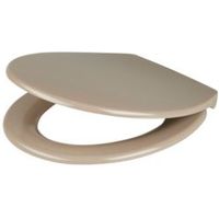 Cooke & Lewis Diani Taupe Top-Fix Soft Close Toilet Seat