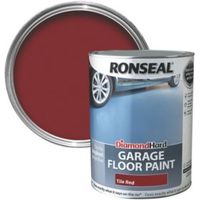 Ronseal Diamond Tile Red Satin Garage Floor Paint5L