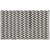 Colours Haillie Black & White Chevron Cotton Doormat (L)75cm (W)45cm