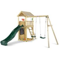 Plum Outdoor Wooden Lookout Tower With Swing Arm