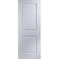 2 Panel Primed Smooth Internal Unglazed Door (H)1981mm (W)610mm