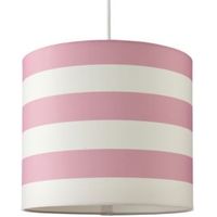 Kids Colours Little Candy Stripe Pink & White Light Shade (D)25cm