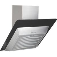 Designair AGS60BK Angled Glass Silver Effect Cooker Hood (W) 600mm