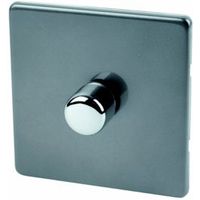 Varilight 2-Way Single Slate Grey Dimmer Switch