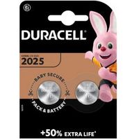 Duracell Electronics CR2025 Lithium Battery Pack Of 2