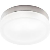 Aria White Brushed Chrome Effect 2 Lamp Ceiling Light