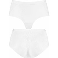 Ladies 1 Pack Sloggi Touch It Trend H Lace Backed Invisible Short Briefs