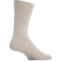 Mens 1 Pair Burlington Dublin Comfort Cotton Socks With Comfort Cuff