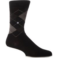 Mens 1 Pair Burlington Edinburgh Virgin Wool Argyle Socks