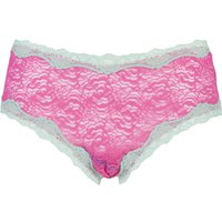 Ladies 1 Pair Kinky Knickers Nottingham Lace Classic Knicker In Grapefruit