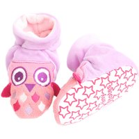 Girls 1 Pair Totes Tots Owl Slippers With Grip