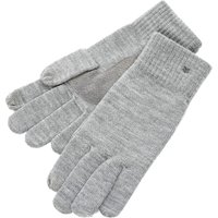 Mens 1 Pair Isotoner Smartouch Plain And Stripe Cuff Knit Gloves