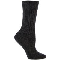 Mens & Ladies 1 Pair SockShop Of London Mohair Ribbed Knit Comfort Cuff True Socks