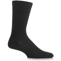 Mens 1 Pair Pantherella Cotton Ribbed Comfort Top Socks