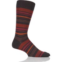 Mens 1 Pair Richard James Strathnaver Varied Stripe Merino Wool Socks