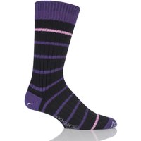 Mens 1 Pair Corgi Heavyweight Wool Thin Striped Ribbed Socks