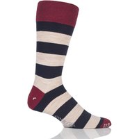 Mens 1 Pair Corgi Lightweight Wool American Striped Socks