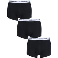 Mens 3 Pack Bjorn Borg Contrast Solid Boxer Shorts
