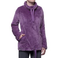 Ladies SockShop Heat Holders Snugover Fleece Jumper In Purple