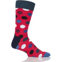 Mens And Ladies 1 Pair Happy Socks Big Dot Combed Cotton Socks