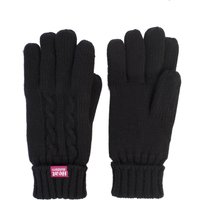 Ladies 1 Pair SockShop Heat Holders Cable Knit Gloves