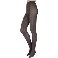 Ladies 1 Pair Charnos Luxury Knits Cotton Cable Knit Tights