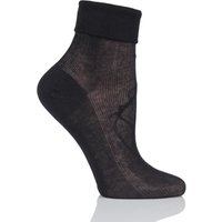 Ladies 1 Pair Charnos 100% Cotton Comfort Top Socks