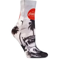 Ladies 1 Pair Coca Cola Truck Printed Socks
