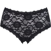 Ladies 1 Pair Kinky Knickers 'Bewitching In Black' Border Lace Classic Knicker