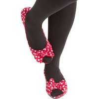 Ladies 1 Pair Rollasole Deluxe Range Dotty For You Red Polka Dot Shoes
