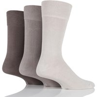 Mens 3 Pair Glenmuir Plain Comfort Cuff Socks