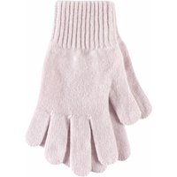 Ladies 1 Pair SockShop Of London Made In Scotland 100% Cashmere Plain Gloves In Pink