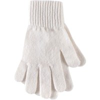 Ladies 1 Pair SockShop Of London Made In Scotland 100% Cashmere Plain Gloves In Natural Shades