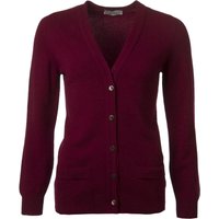 Ladies Great & British Knitwear 100% Lambswool V Neck Cardigan With Pockets