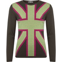 Ladies Great & British Knitwear 100% Lambswool Union Jack Jumper