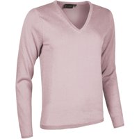 Ladies Great & British Knitwear Made In Scotland 100% Cashmere V Neck Purples And Pinks