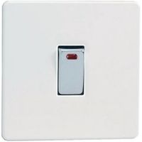 Varilight 20A 1-Way Single Ice White Switch With Neon