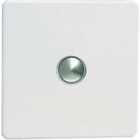 Varilight 6A 2-Way Single Ice White Push Light Switch