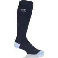 Mens And Ladies 1 Pair MilkTEDS Travel Compression Socks With Contrast Heel And Toe