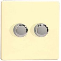Varilight 2-Way Double White Chocolate Dimmer Switch