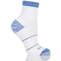 Mens 1 Pair RunBreeze Ergonomic Anti-Blister Ankle Socks With CoolMax